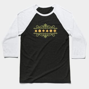 Plants and Succulents Polyhedral Dice Set of the Druid Baseball T-Shirt